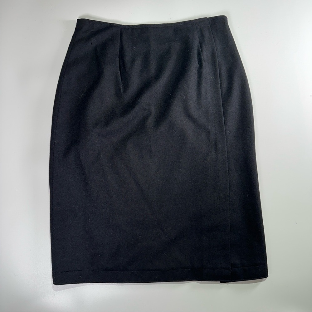 Harris Wallace workwear wool pencil skirt tailored vented classic fit size 8 - Picture 2 of 12